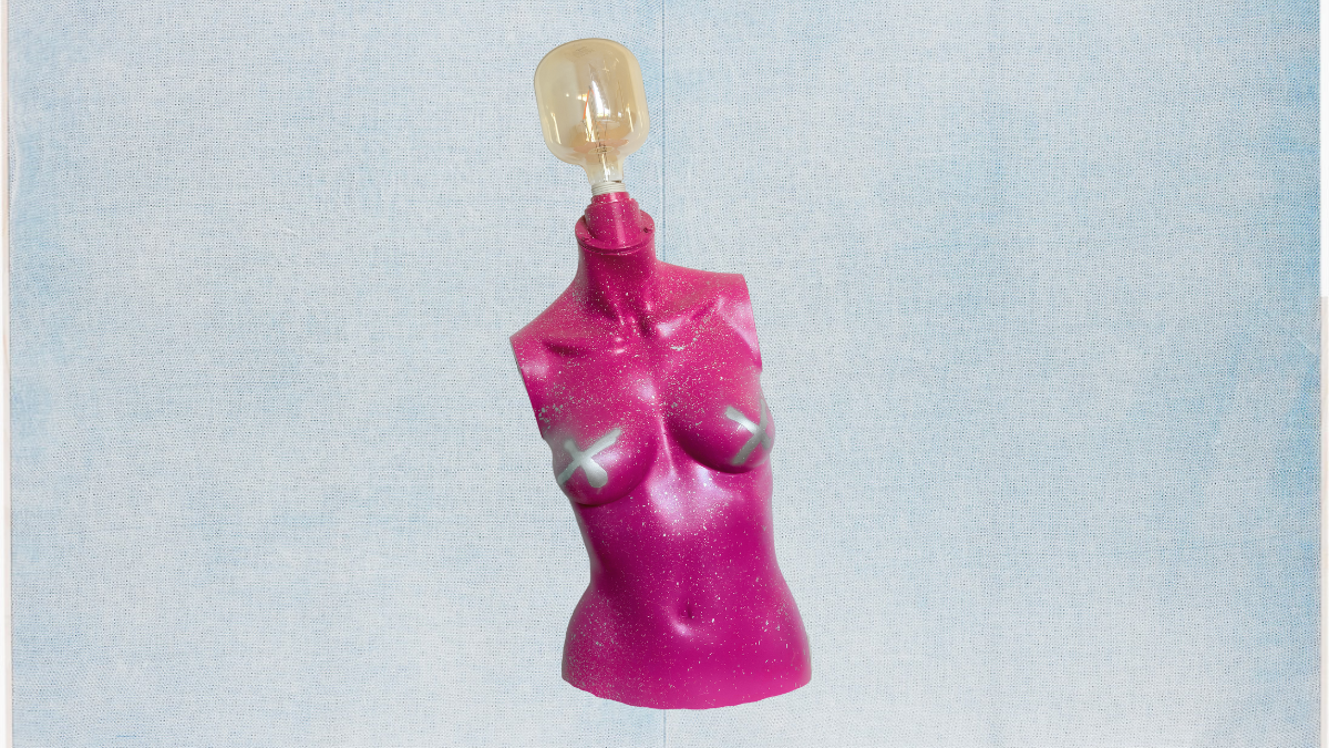 Lampe mannequin - buste femme