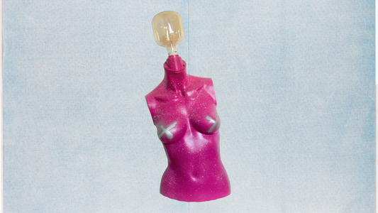 Lampe mannequin - buste femme